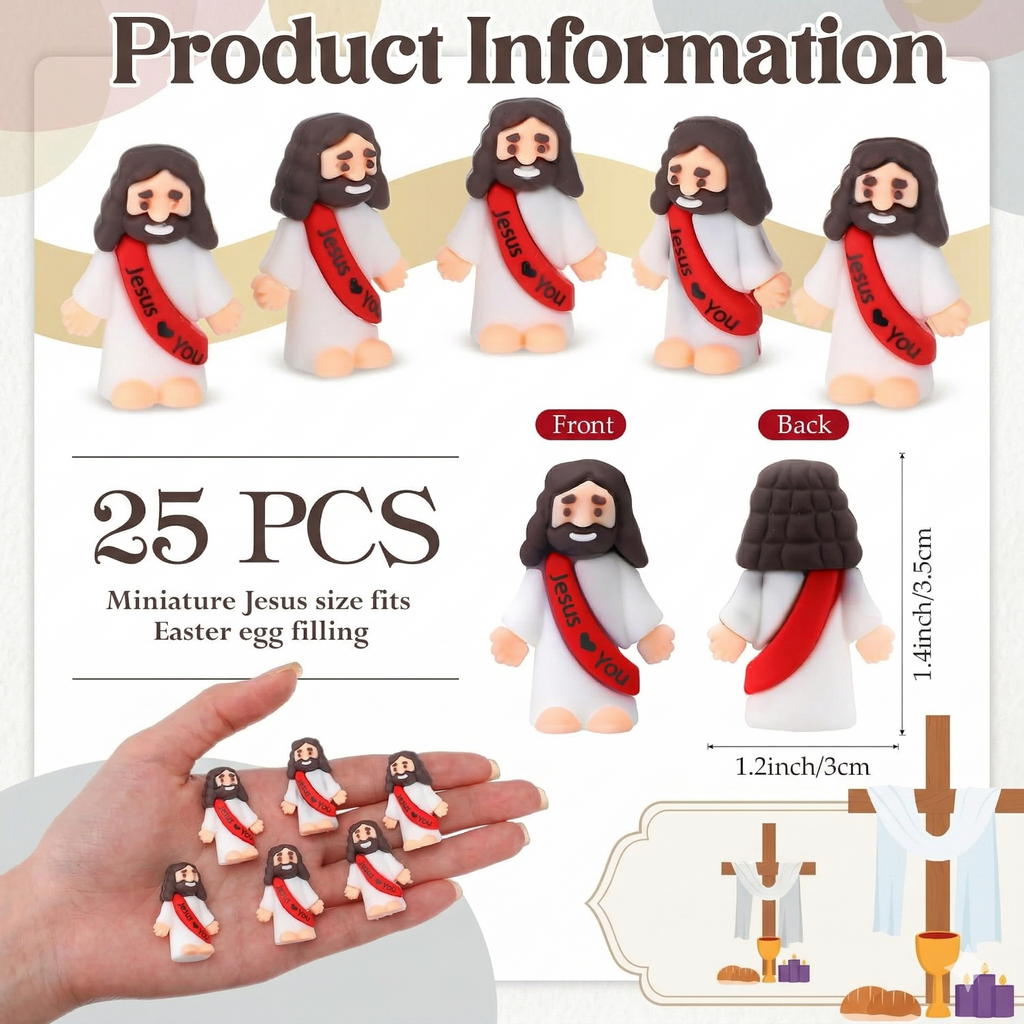 Little Jesus Figures (Random Color)